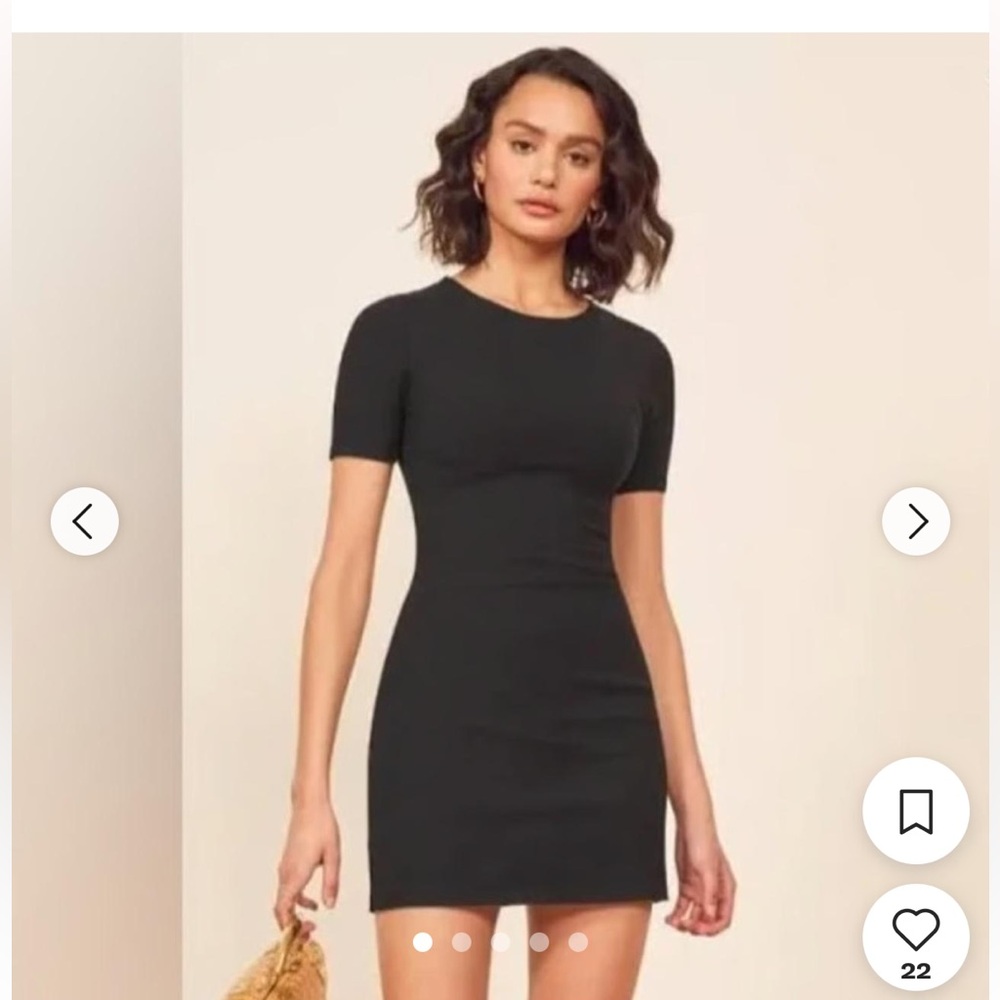 Reformation Women's Black Dress